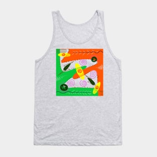 Green Orange Tank Top